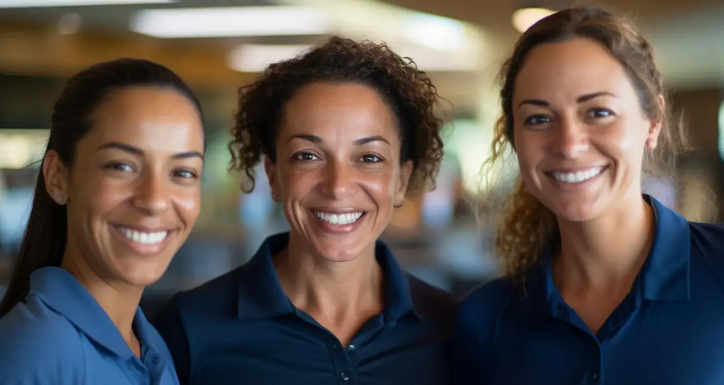 three beautiful women